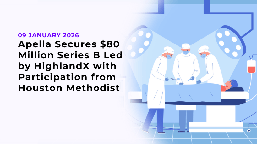 Apella Secures $80 Million Series B Led by HighlandX with Participation from Houston Methodist