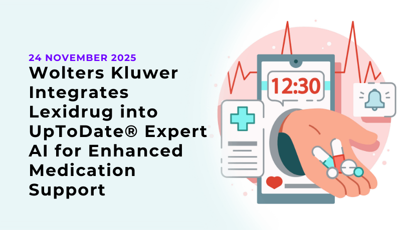 Wolters Kluwer Integrates Lexidrug into UpToDate® Expert AI for Enhanced Medication Support